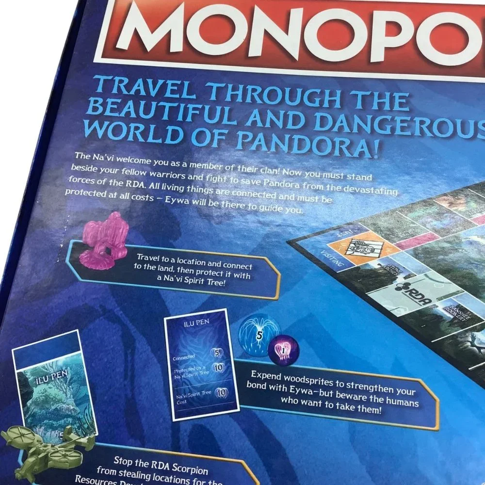 Monopoly Avatar‎ Hasbro Gaming Defend Pandora Against The RDA! Family Board Game